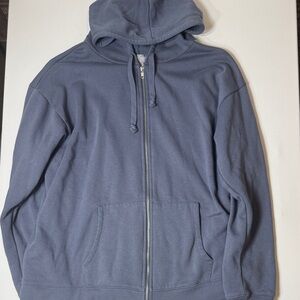 Tilly's Women's Full-Zip Hoodie in Slate Blue
